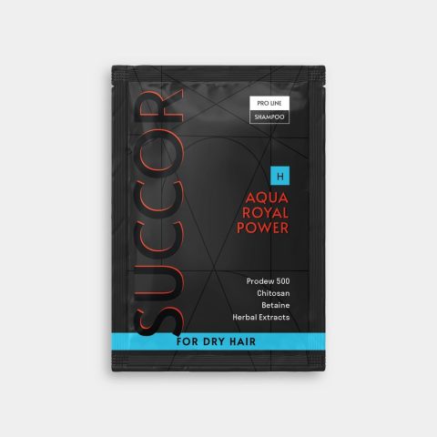 Зволожуючий шампунь для сухого волосся Aqua Royal Power Shampoo, 10 мл