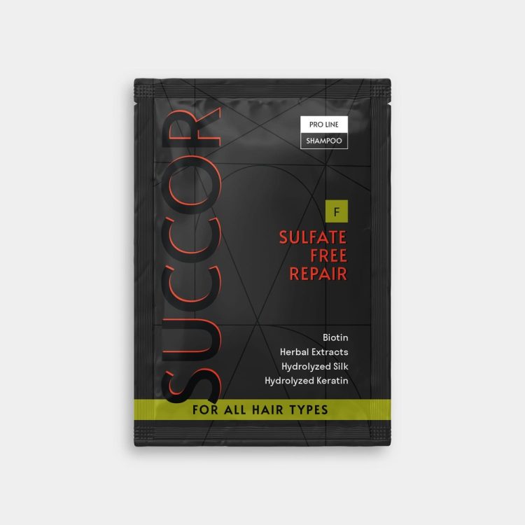 Безсульфатний відновлюючий шампунь для всіх типів волосся Sulfate Free Repair Shampoo, 10 мл